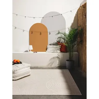 benuta pop In- & Outdoor-Teppich Mars Cream 120x170 cm - Teppich für Balkon, Terrasse & Garten