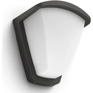 Philips Außenwandleuchte Aluminium 21,2 cm E27 IP44 grau