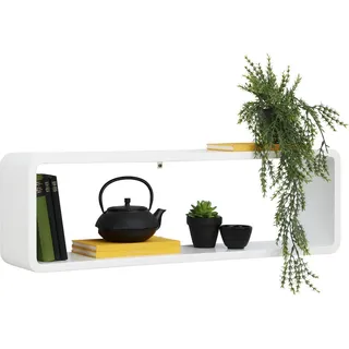 Xora Wandboard, Weiß, Holzwerkstoff, 80x25x17 cm, Bsci, Küchen, Küchenmöbel, Küchenregale