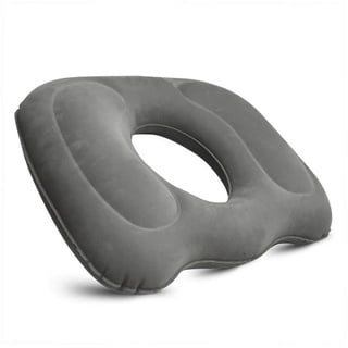 Rnemitery Steißbeinkissen Sitzkissen Orthopädisch, Inflatable Donut Pillow für Zuhause, sitzkissen stuhl, für Zuhause, Büro oder Auto grau