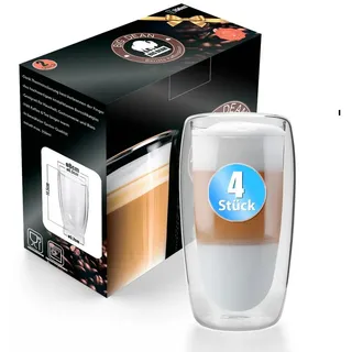 BigDean Latte Macchiato Glas 0,35 l 4-tlg.