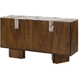 MASSIVMOEBEL24.DE Sideboard 160 x 85 x 45 cm Braun