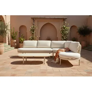 HARTMAN Shades of Colour Bilbao Gartenlounge, sand/beige, Alu/Polyester/Rope-Geflecht, inkl. Polster