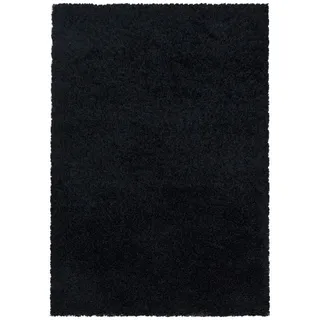 KADIMA DESIGN SPREE Hochflorteppich 80 x 150 cm Schwarz
