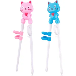 Abeillo Essstäbchen Hilfe für Kinder Erwachsene, Training Essstäbchen, Chinesische stäbchen, Kawaii Sushi Stäbchen Kinder - 2 Stil