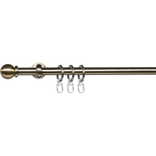 Gardinenstange »Esp Kugel«, 1 läufig-läufig, Fixmaß, 1-läufig im Fixmaß Ø 16 mm, Gardinenstangen, 49636931-2 schwarz