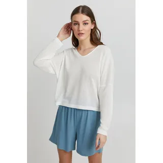 Oxmo Strickpullover Weiß XL
