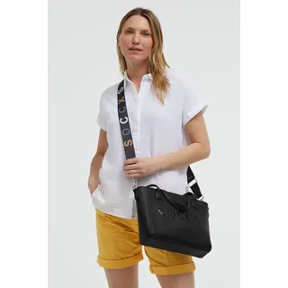 Soccx Henkeltasche Lederimitat Schwarz