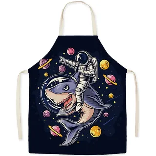 Eyands Kinderschürze zum Kochen und Backen - Niedliche Leinenmuster-Küchenschürze für Kinder zum Kochen und Malen, Gartenschürze - 17.7x22inch