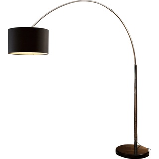 Bogenlampe SALESFEVER "Aija" Lampen Gr. 1 flammig, Ø 35 cm Höhe: 210 cm, 1 St., schwarz Bogenlampe Bogenlampen Lampen Mit Dimmschalter