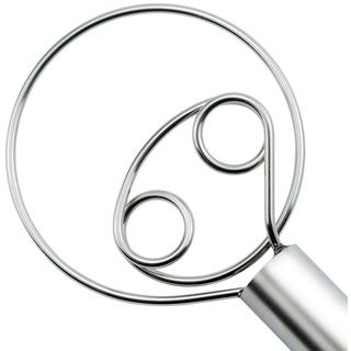 CAMKYDE Dänischer Teigbesen, 30,5 cm, Doppelaugen, Edelstahl