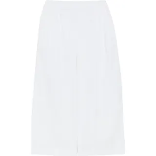 s.Oliver Culotte Hose Leichte Culotte mit Falten Weiß 38