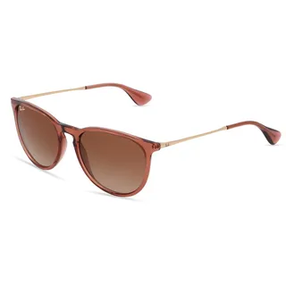 Ray-Ban RB 4171 ERIKA Damen-Sonnenbrille Vollrand Panto Kunststoff-Gestell, braun