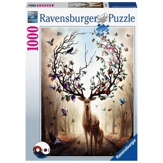 Ravensburger Puzzle 1000 Teile Ravensburger Puzzle Magischer Hirsch 15018, 1000 Puzzleteile