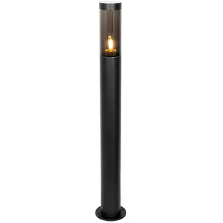 QAZQA Wegeleuchte Stahl 80 cm 1 Stück schwarz