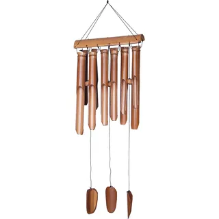 Ca. 80cm Windspiel beruhigender Klang Feng Shui Bambus Wind Spiel Klangspiel
