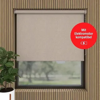 Verdunkelungsrollo Struktur  (B x H: 200 x 190 cm, Hellbeige)