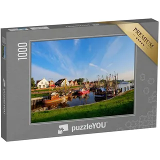 puzzleYOU: Puzzle 1000 Teile „Der Fischereihafen von Greetsiel, Deutschland“ – aus der Puzzle-Kollektion Greetsiel, Niedersachsen, Regionale Puzzles Deutschland
