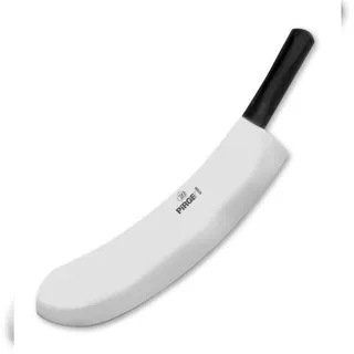 PIRGE Ecco Wiegemesser für Fleisch 35 cm - Einschneidig Kräutermesser Schlachtermesser Fleischermesser - Edelstahl Profi Küchenmesser Metzgermesser