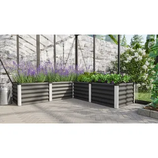 Vitavia Hochbeet Meta 185 x 185 x 40,3 cm Granit