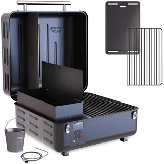 Traeger Grills Ranger tragbarer Holzpellet-Grill und Smoker, schwarz, klein, TFT18KLD