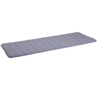 ELONEO maxVitalis Badematte rutschfest, Memoryschaum, grau, waschbar, Küchenteppich, Badvorleger schnelltrocknend, Küchenläufer, Badezimmerteppich, weicher Duschvorleger, Memory Foam, (45 ×120 cm)