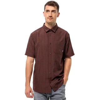Jack Wolfskin El Dorado Kurzarmhemd Dark Mahogany Check S