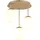 HARMON 3 rund gold/beige