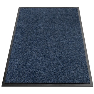 KARAT Schmutzfangmatte SKY - Fußmatte für innen und außen - rutschfest - Blau meliert / 60 x 90 cm
