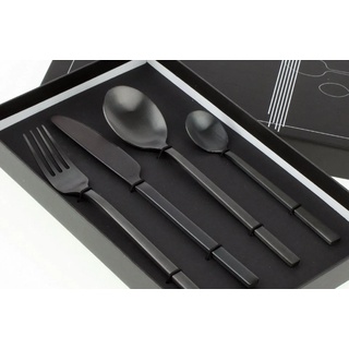 Werner Voß Kinderbesteck Besteck Set Black Cutlery 4tlg. Schwarz Matt Edelstahl Küche Gedeckter Tisch Neu