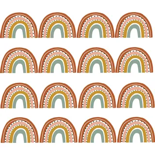 Pandawal Mini Regenbogen Wandsticker Set für Baby und Kinderzimmer kleine Deko Regenbogen Wandtattoos für Mädchen und Jungen Wanddeko (Bunt, 48)