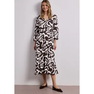 STREET ONE Maxikleid mit allover Print Braun 40