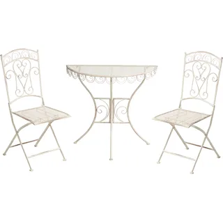 Beliani Bistro Set 3-tlg. Beige