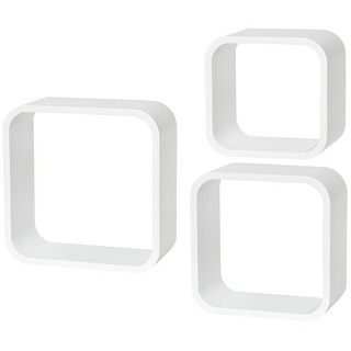 Dolle Wandregal-Set Cube  (Weiß, Belastbarkeit: 15 kg)