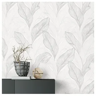 Erismann Vliestapete 10,05 x 0,53 m grau/silber/weiß 10282-31