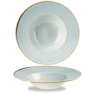 Churchill Stonecast -Wide Rim Bowl Pastateller- Ø24cm, Farbe wählbar (Duck Egg Blue)