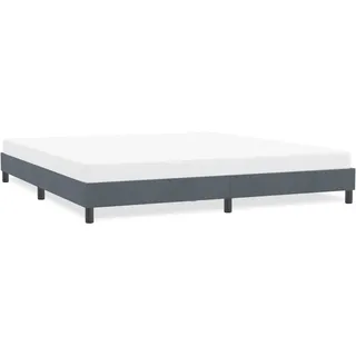 Bettgestell Ohne Matratze Dunkelgrau 180x220 Cm Samt