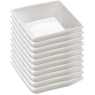 10er SET Maxwell & Williams Teller Suppe 18 cm SQUARE eckig, Porzellan, AA2557