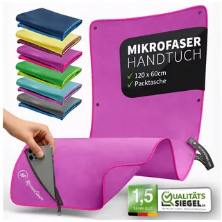 NirvanaShape Sporthandtuch Mikrofaser Handtuch, Microfaser Handtücher als Reisehandtuch, (Set), Microfaser Handtuch als Strandtuch oder Fitneesshandtuch rosa