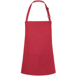 Karlowsky Fashion Kochschürze Kurze Latzschürze Basic mit Schnalle und Tasche