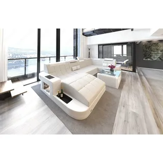 Sofa Dreams Wohnlandschaft Polster Stoffsofa Wave U Form H Strukturstoff Sofa, Couch wahlweise mit Bettfunktion bunt