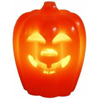 HAAC 2er Set Led Kürbis Kerze Halloween Größe 10,5 cm x 8,5 cm Farbe orange
