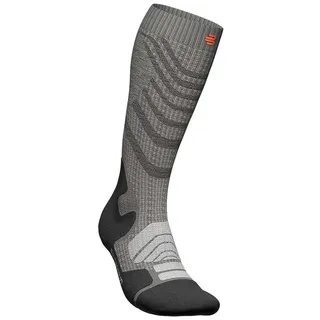 Bauerfeind Sports Sports Outdoor Merino Kompressionssocken Damen stone grey M 43-46