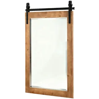 Costway Rechteckiger Spiegel 76,5 x 56 cm Braun
