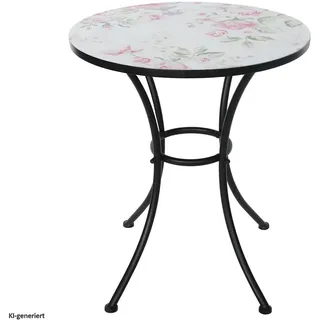 Hti-Living Gartentisch Celia Ø 57 x 68 cm Rosa