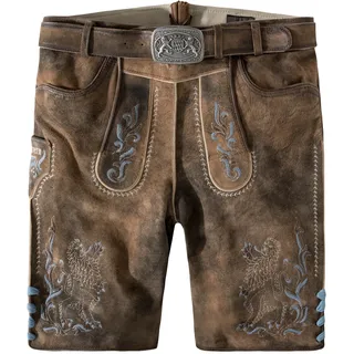 Stockerpoint Trachtenlederhose Leo Bavaria hellbraun | grau 44