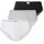 Slip 3er Pack Schwarz/Grau/Weiß S