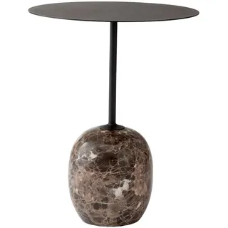 &Tradition Lato LN8 Beistelltisch, emparador marmor / schwarz