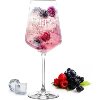 Gravur-Max Lillet Glas 560 ml – Leonardo Puccini Weingläser mit Gravur „Es ist immer Zeit für Lillet“ – Hochwertige Lasergravur, stoßfest – Geschenk für Lillet, Aperitif & Cocktails MA-0101087-1G