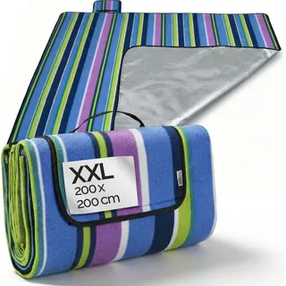 DETEX Picknickdecke XXL 200 x 200 cm bunt